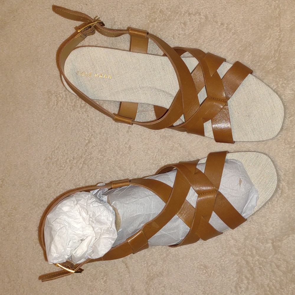 👣COLE HAAN Crystal Espadrille Sandal in Honey - Picture 8 of 13